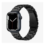 Apple Watch Series 10 46mm SPIGEN MODERN FIT pótszíj egyedi méret, fém, FEKETE