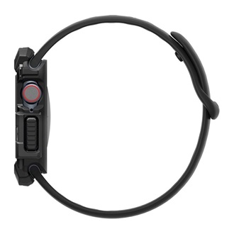 Apple Watch Series 10 46mm SPIGEN RUGGED ARMOR műanyag óra keret ütésállóság FEKETE