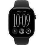 Apple Watch Series 12 (46mm) Black Aluminium Case okosóra fekete + Black Sport Band - M/L