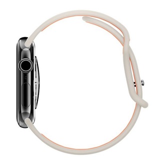 Apple Watch Series 5 40mm SPIGEN NANO POP pótszíj egyedi méret, szilikon, BÉZS