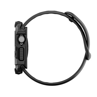 Apple Watch Series 5 40mm SPIGEN RUGGED ARMOR 2 pótszíj egyedi méret, ütésállóság + szilikon keret, FEKETE