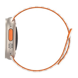 Apple Watch Series 5 44mm DUX DUCIS KJ pótszíj egyedi méret, mágneses, EZÜST/NARANCSSÁRGA