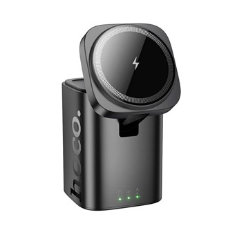 Apple Watch Series 5 44mm HOCO CQ20 asztali töltő 3in1 15W, Apple Watch töltő, FEKETE