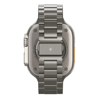 Apple Watch Series 5 44mm SPIGEN MODERN FIT pótszíj egyedi méret, fém, TITÁNSZÜRKE