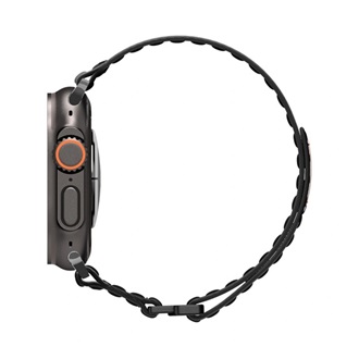 Apple Watch Series 5 44mm SPIGEN WBF0 pótszíj egyedi méret, állítható, FEKETE