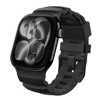 Apple Watch Series 5 44mm SPIGEN WBS2 pótszíj egyedi méret, állítható, FEKETE