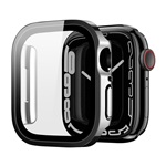 Apple Watch Series 9 41mm DUX DUCIS HAMO műanyag keret ütésállóság, fém hatás + kijelzővédő, FEKETE