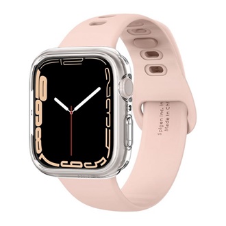 Apple Watch Series 9 41mm SPIGEN LIQUID CRYSTAL szilikon óra keret ütésállóság, 061CS24483 utód, ÁTLÁTSZÓ