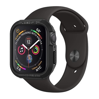 Apple Watch Series 9 41mm SPIGEN RUGGED ARMOR műanyag óra keret ütésállóság FEKETE
