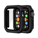 Apple Watch Series 9 45mm Gigapack Műanyag keret ütésálló + kijelzővédő üveg FEKETE