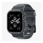 Apple Watch Series 9 45mm SPIGEN RUGGED ARMOR PRO pótszíj egyedi méret, ütésállóság + szilikon keret, SÖTÉTSZÜRKE