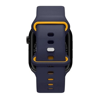 Apple Watch Series SE 2 40mm SPIGEN NANO POP pótszíj egyedi méret, szilikon, SÖTÉTKÉK