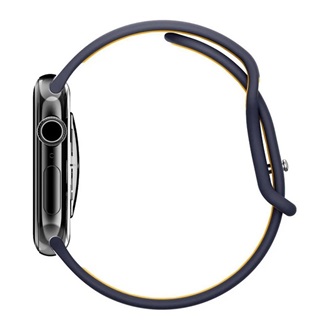 Apple Watch Series SE 2 40mm SPIGEN NANO POP pótszíj egyedi méret, szilikon, SÖTÉTKÉK