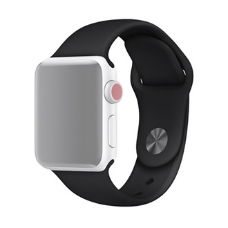 Apple Watch Series SE 3 44mm / Ultra 3 49mm / Series 11 46mm GIGAPACK Pótszíj egyedi méret, S/M méret, FEKETE