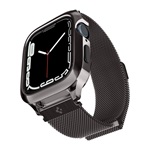 Apple Watch Series SE 44mm SPIGEN METAL FIT PRO fém óra keret ütésállóság FEKETE