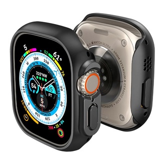 Apple Watch Ultra 2 49mm SPIGEN THIN FIT műanyag óra keret ütésállóság FEKETE