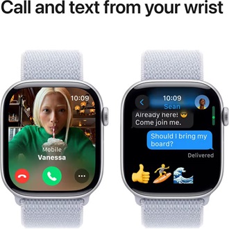 Apple Watch Ultra 2 cellular 49mm ház okosóra ezüst + BLUE CLOUD SP LOOP