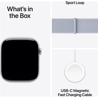 Apple Watch Ultra 2 cellular 49mm ház okosóra ezüst + BLUE CLOUD SP LOOP