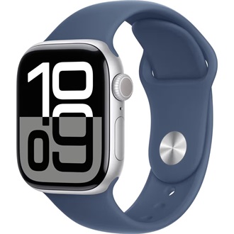 Apple Watch Ultra 2 cellular 49mm ház okosóra ezüst + DENIM SP BAND M/L