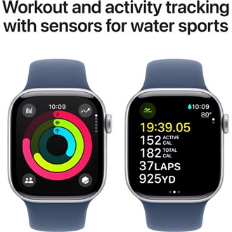 Apple Watch Ultra 2 cellular 49mm ház okosóra ezüst + DENIM SP BAND M/L