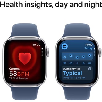 Apple Watch Ultra 2 cellular 49mm ház okosóra ezüst + DENIM SP BAND M/L