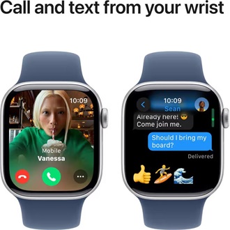 Apple Watch Ultra 2 cellular 49mm ház okosóra ezüst + DENIM SP BAND M/L
