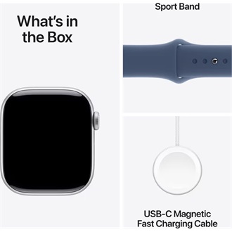 Apple Watch Ultra 2 cellular 49mm ház okosóra ezüst + DENIM SP BAND M/L