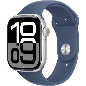 Apple Watch Ultra 2 cellular 49mm ház okosóra ezüst + DENIM SP BAND M/L