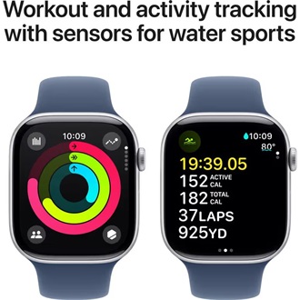 Apple Watch Ultra 2 cellular 49mm ház okosóra ezüst + DENIM SP BAND M/L
