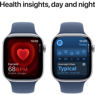 Apple Watch Ultra 2 cellular 49mm ház okosóra ezüst + DENIM SP BAND M/L