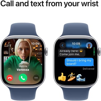 Apple Watch Ultra 2 cellular 49mm ház okosóra ezüst + DENIM SP BAND M/L