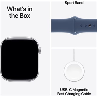 Apple Watch Ultra 2 cellular 49mm ház okosóra ezüst + DENIM SP BAND M/L