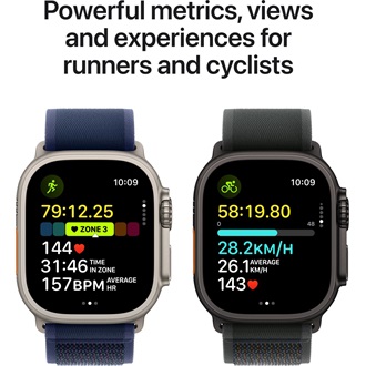Apple Watch Ultra 2 cellular 49mm ház okosóra fekete + DARK GREEN ALP LOOP M