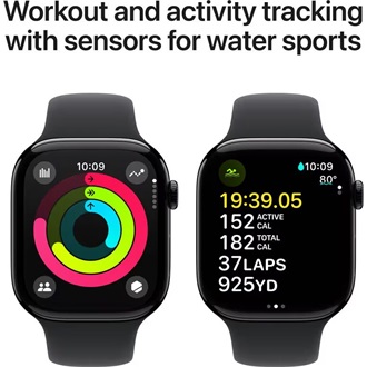 Apple Watch Ultra 2 cellular 49mm ház okosóra fekete (Jet Black) + BLACK SP BAND M/L