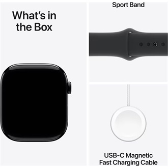 Apple Watch Ultra 2 cellular 49mm ház okosóra fekete (Jet Black) + BLACK SP BAND M/L