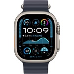 Apple Watch Ultra 2 cellular 49mm ház okosóra szürke (Natural) + NAVY OCEAN BAND