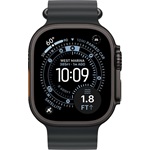 Apple Watch Ultra 3 (49mm) Black Titanium cellular okosóra fekete + Black Ocean Band