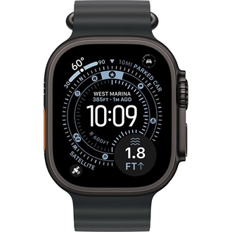 Apple Watch Ultra 3 (49mm) Black Titanium cellular okosóra fekete + Black Ocean Band