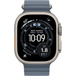 Apple Watch Ultra 3 (49mm) Natural Titanium cellular okosóra ezüst + Anchor Blue Ocean Band