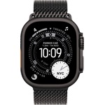 Apple Watch Ultra 3 (49mm) cellular Titanium okosóra fekete + Milanese Loop