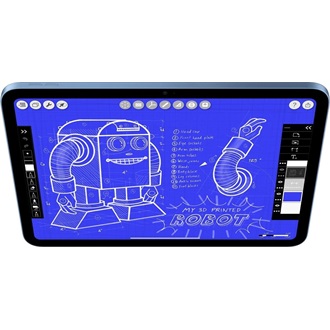 Apple iPad 11 (2025) 11" 128GB tablet kék