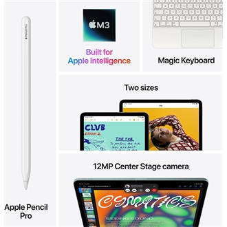 Apple iPad Air 13 (2025) 13" 256GB tablet fehér (Starlight)