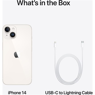 Apple iPhone 14 128GB Dual SIM okostelefon fehér (Starlight)