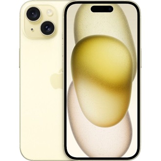 Apple iPhone 15 256GB Dual SIM okostelefon sárga