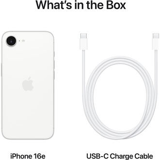 Apple iPhone 16e 128GB Dual SIM okostelefon fehér