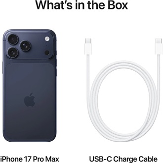 Apple iPhone 17 Pro Max 512GB Dual SIM okostelefon kék (Deep Blue)