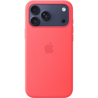 Apple iPhone 17 Pro Max Silicone Case with MagSafe - Bright Guava (SEASONAL) okostelefon tok rózsaszín