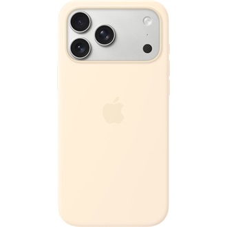 Apple iPhone 17 Pro Max Silicone Case with MagSafe - Vanilla (SEASONAL) okostelefon tok fehér