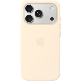 Apple iPhone 17 Pro Silicone Case with MagSafe - Vanilla (SEASONAL) okostelefon tok fehér