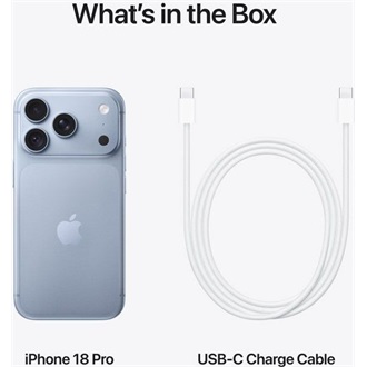 Apple iPhone 18 Pro 1024GB Dual SIM okostelefon kék (Glacier)